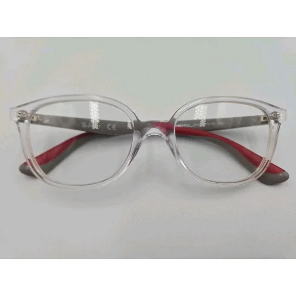 Ray-Ban Junior RB 1598 3832 Clear Grey Red Eyeglass (Frames Only) 47-16 130