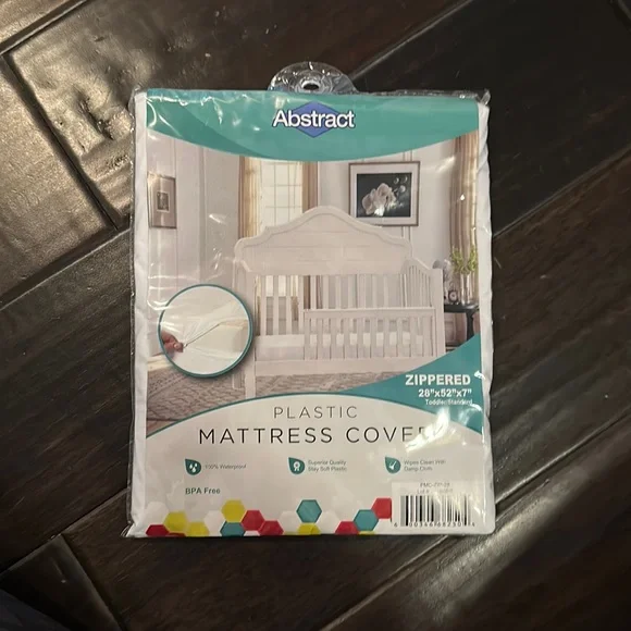 Toddler bed plastic mattress cover, never even opened NWOT