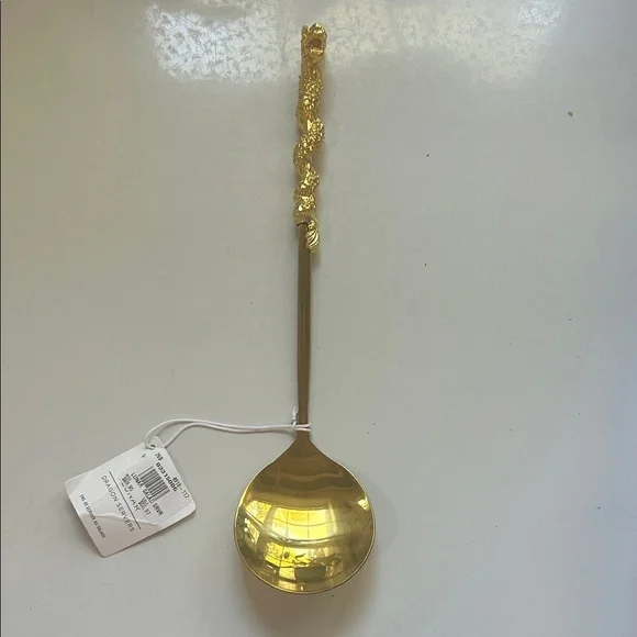 Williams Sonoma Gold Ladle with Dragon Accent