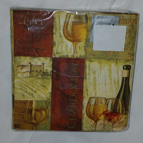 ppd Novelties Beverage Napkins Party Supplies brown green 20 Count 3ply nwt