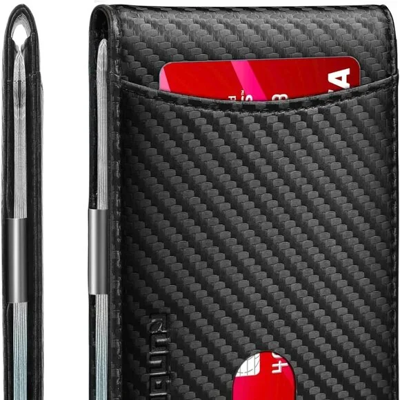 New Money Clip Slim Wallets for Men RFID Blocking 11 Card Holder Minimalist Smal
