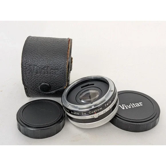 Vivitar Auto 2x Custom Tele-Converter Model 2X-4 Camera Photo Lens