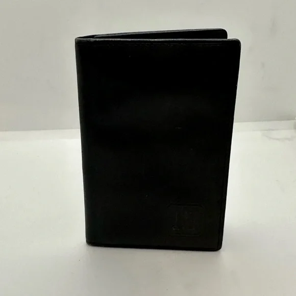 Dunhill Black Leather Wallet Minimalist Design