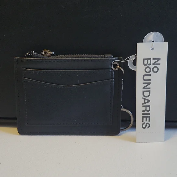 No Boundaries Men's Black Card Wallet