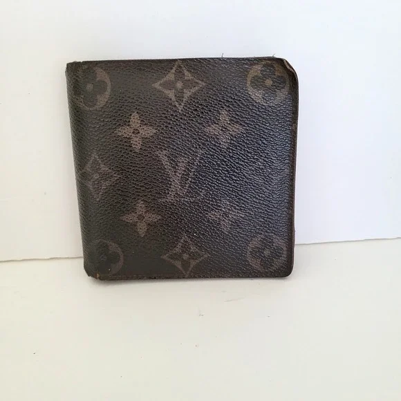 Louis Vuitton Monogram Canvas Bifold Wallet Brown CA3140 Made in Spain Fair