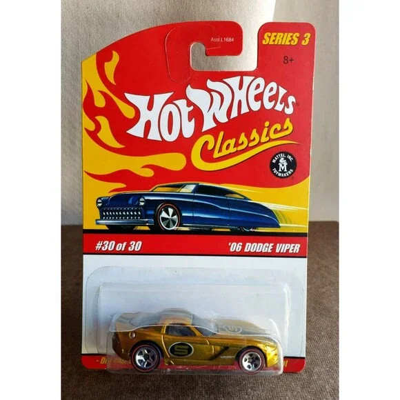 2007 Hot Wheels '06 DODGE VIPER Spectraflame GOLD CLASSICS SERIES #30/30 RL5SP