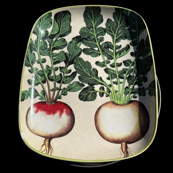 VTG 2012 Williams-Sonoma Farmers Market Radish Serving Platter Rectangle 16 x 13