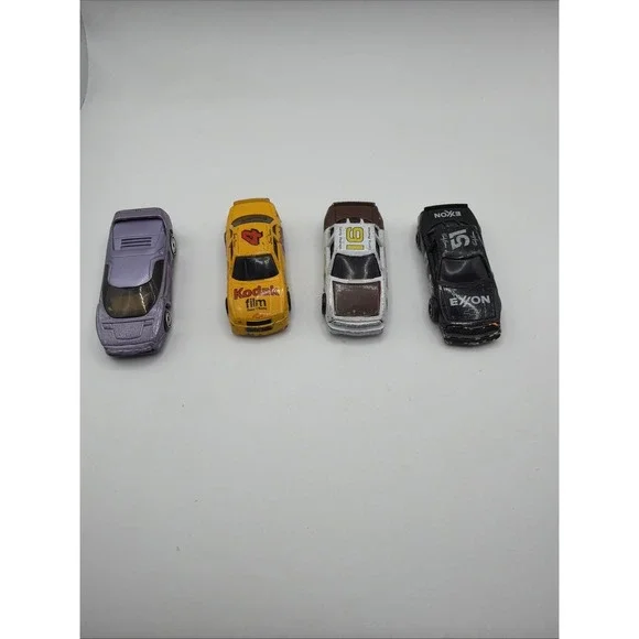 Vintage Diecast Toy Car Lot Kodak Exxon Stock Cars Mixed Vehicles