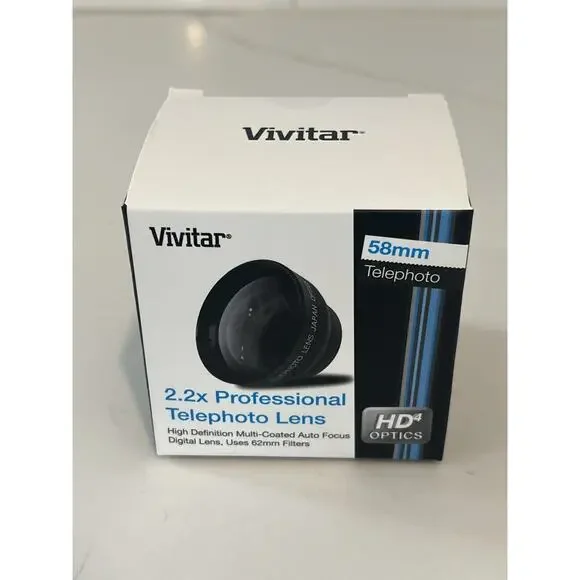 New Ultimaxx 40.5mm Professional Wide Angle Lens w/ Macro UM-WA4305 Black