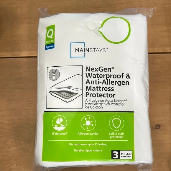 Mainstays NexGen White Mattress Protector