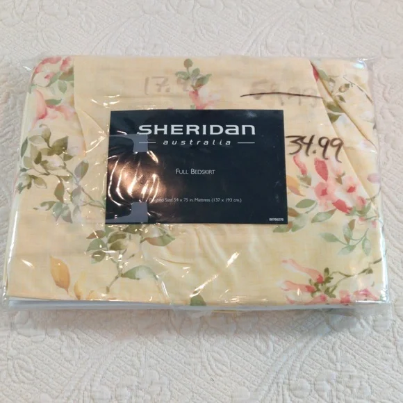 Sheridan Australia Floral Full Bedskirt 54