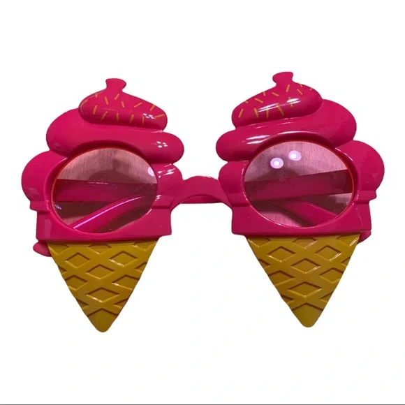 Fashion Ice Cream Shape Sunglasses Eye Glasses Costume Prop Xmas Kids Adults