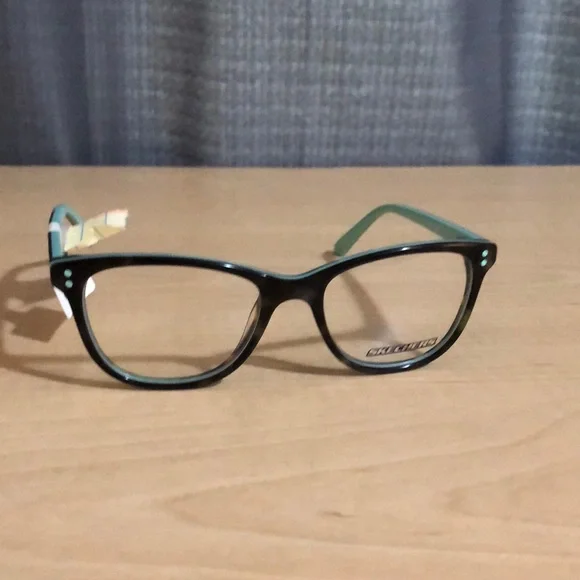 Skechers blue and brown juniors demo lenses
