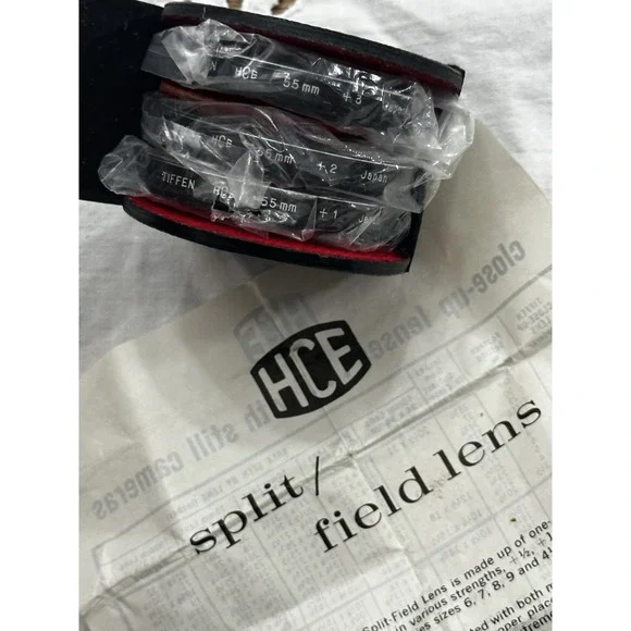 Tiffen HCE 55mm Close Up Lens Set for +1 +2 +3 In Carrying Case ~ NEW