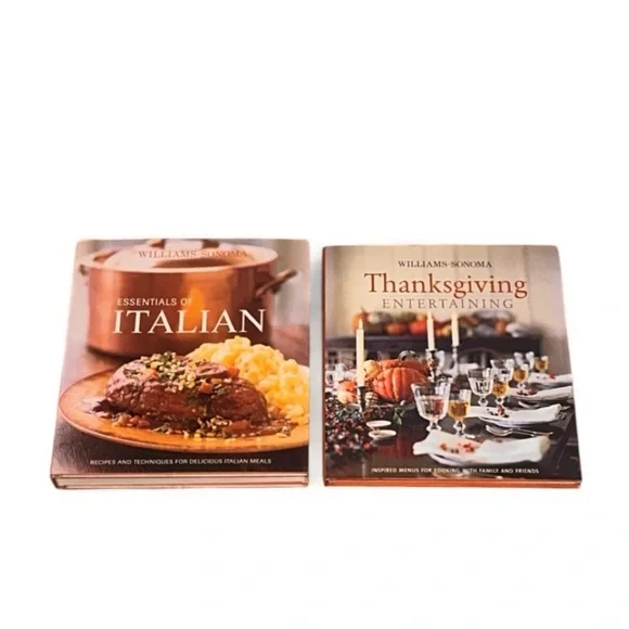 Bundle of 2 Williams & Sonoma Kitchen Cook Books‎ Decorative Coffee Table Books