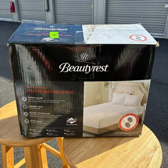 Beautyrest 3M Scotchgard Heated Mattress Pad Full Size