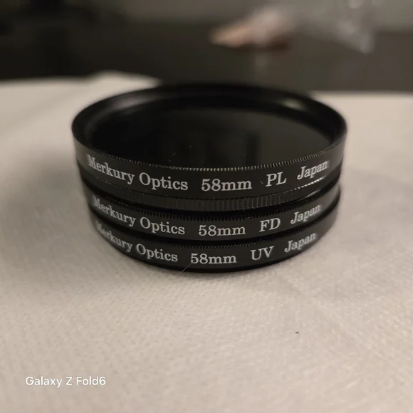 Merkury Optics 3-Piece 58mm High Resolution Filter Set