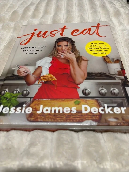 Williams Sonoma Just Eat Cookbook - Red & White Cover with Yellow Accent