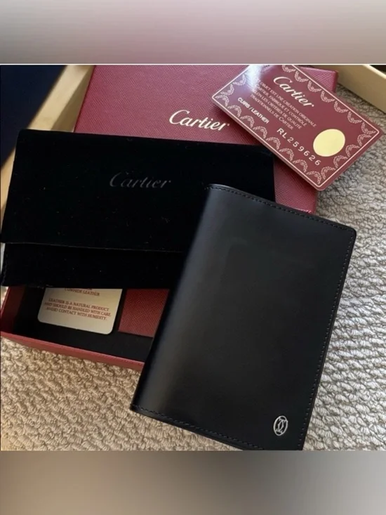 Cartier Black Leather Card Holder