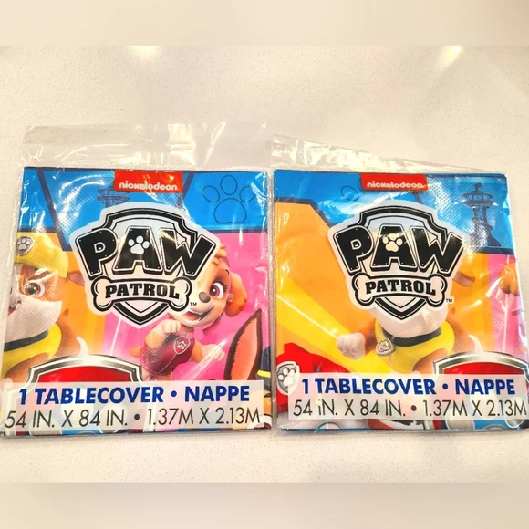 Nickelodeon Paw Patrol Tablecover 2-pack
