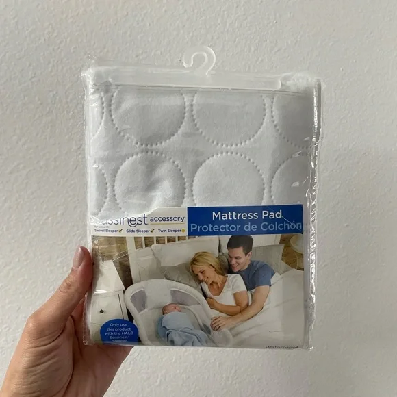 Halo Bassinet White Mattress Pad