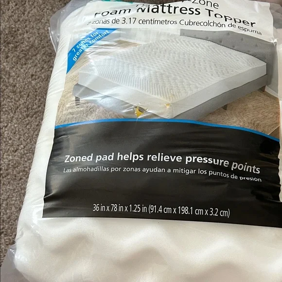Foam Mattress Topper - White