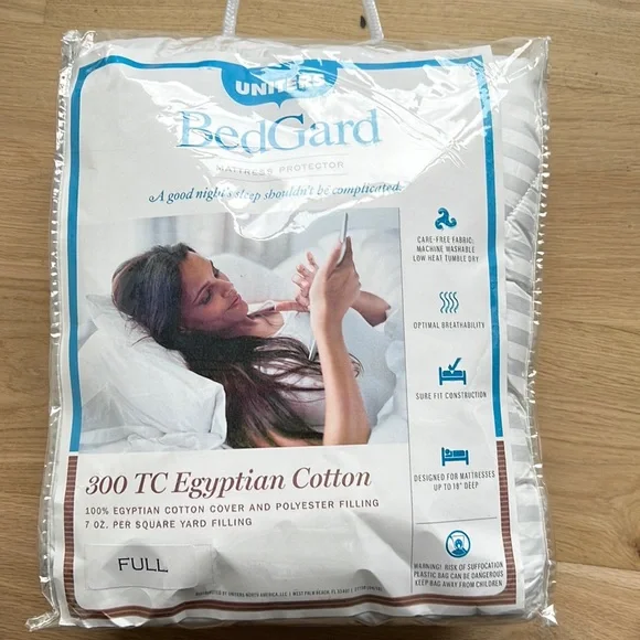 New BedGard Mattress Protector 300 TC Egyptian Cotton