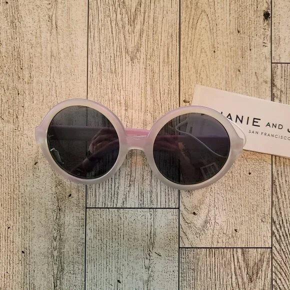 Janie and Jack Pink Round Kids Sunglasses NWT