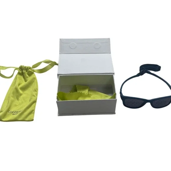 COCOSAND Baby Sunglasses Navy Blue Polarized UV400 Adjustable Strap 0-24 Months