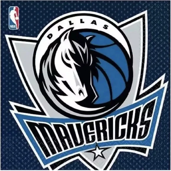 Dallas Mavericks NBA Pro Basketball Sports Banquet Party Paper Luncheon Napkins