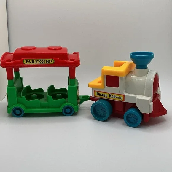Disney Railway Toy Train Cars Vintage‎