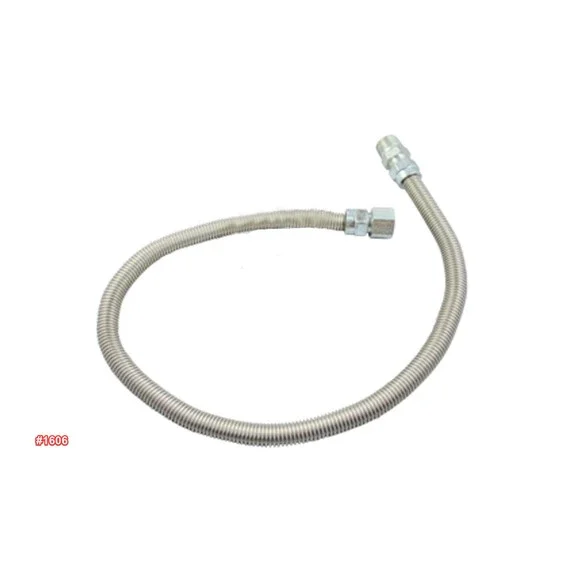 HomeFlex Heater Connector 3/8''MIP x 1/2'' FIP water heater Gas Valve x 24''