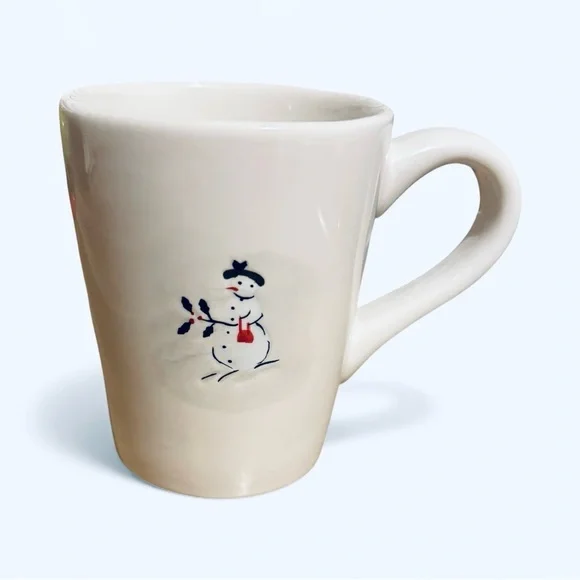 Williams Sonoma Snowman Mug & Dessert Plate Set – Ceramic
