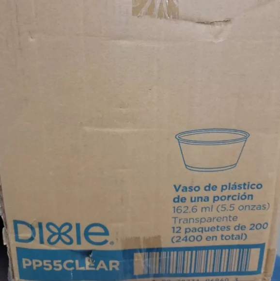 Case of 2,200 GP-Pro Factory-Sealed Dixie 2 oz. Plastic Portion Control Cups!
