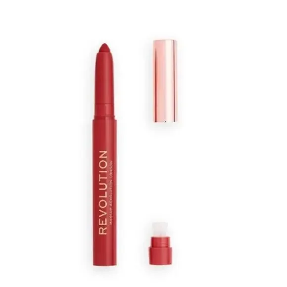 Revolution Velvet Kiss Lip Crayon, Ruby, NWT