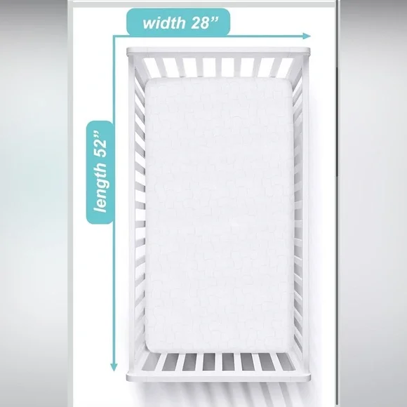 American Baby Company Waterproof Fitted Quilted crib Mattress pad and cover