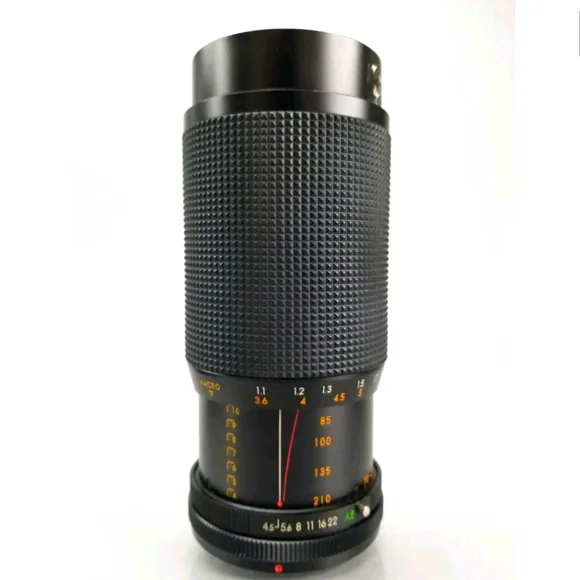Toyo Optics Tou/Five Star MC Auto Macro Zoom 70-210mm f4.5 Black canon fd Lens