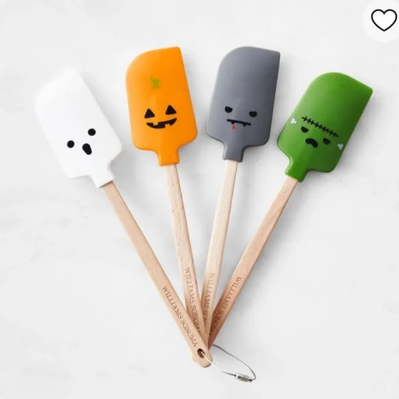 Williams Sonoma Mini Monster FSC® Wood Spatulas, Set of 4