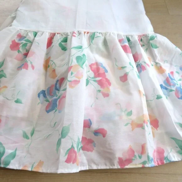 Vintage 1992 Gloria Vanderbilt Glorious Dream Full Bed Skirt Floral NEW USA Made