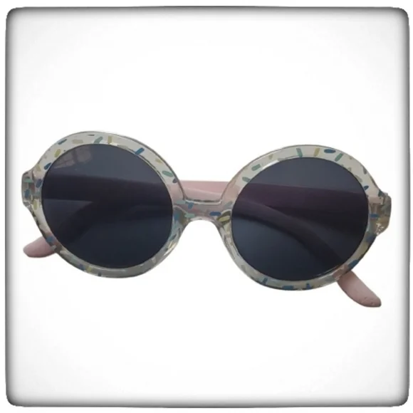 Little Girl Sprinkle Pastel Sunglasses-OS