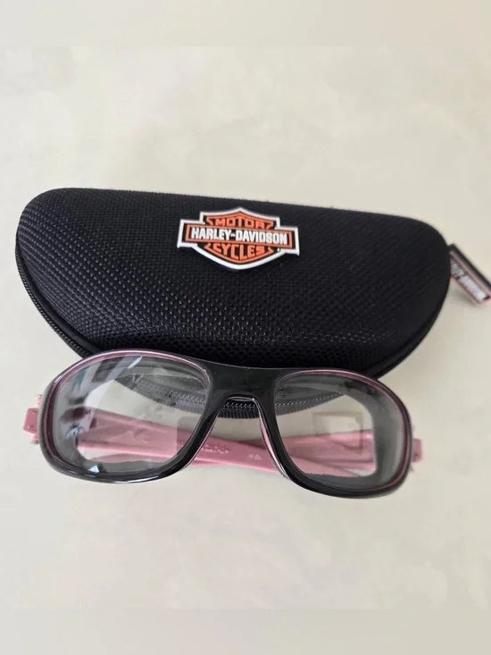 Harley-Davidson Women's Journey Pink & Black Sunglasses with Logo Case