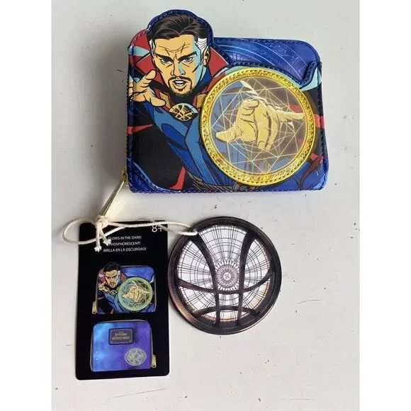 Loungefly Marvel‎ Dr Strange Multiverse Madness Glow in Dark Wallet NEW