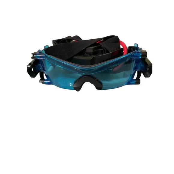 Kids LED Light Up Goggles‎ Cyberpunk Rave Party Costume Glasses Blue
