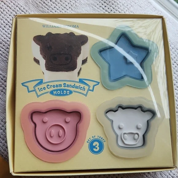 Williams-Sonoma Ice Cream Molds ☆ In Box With Instructions ☆ Williams-Sonoma