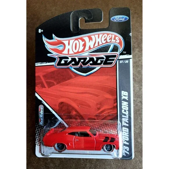 2011 Hot Wheels GARAGE SERIES FORD '73 FORD FALCON XB Red #7/20 REAL RIDERS 10SP