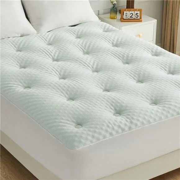 Reversible Queen Mattress Topper Egg Crate Memory Foam Mattress