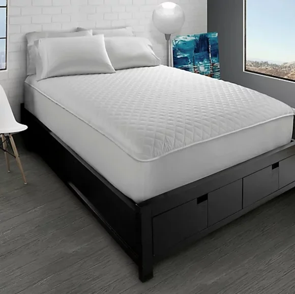 Ella Jayne Home Collection Classic Quilted TWIN XL Mattress Protector - White
