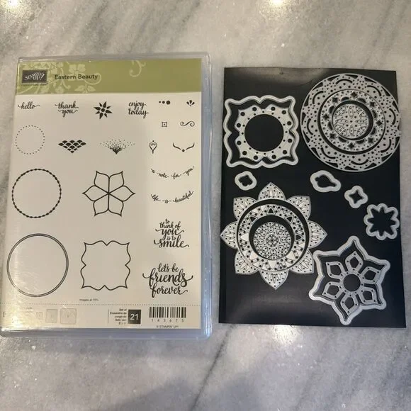 Stampin Up EASTERN BEAUTY Stamp 143675 EASTERN MEDALLIONS THINLITS DIES 143725