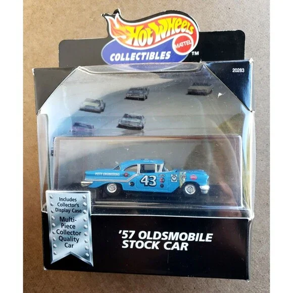 1999 Hot Wheels Cool Collectibles 1957 OLDSMOBILE STOCK CAR Blue Limited Edition