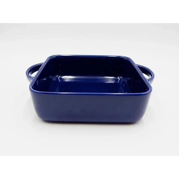 Williams Sonoma Blue Square Baker Ovenware 9x9 Made in Portugal